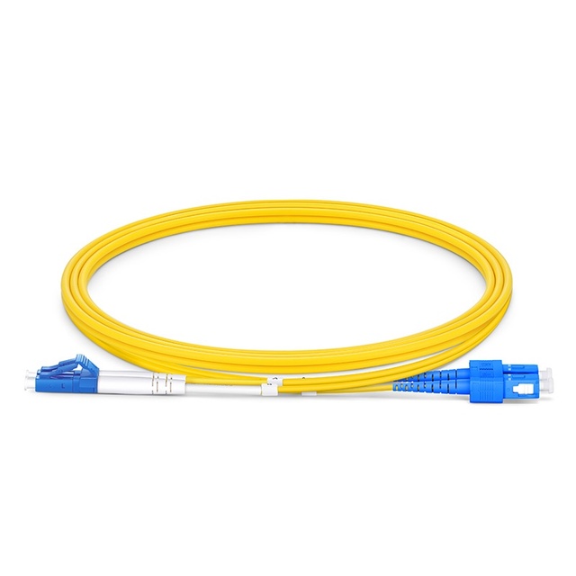 Customized RUIARA Single Mode OS2 9/125um SC to LC 1 Core Simplex Fiber Optic Patch Cord with LSZH Jacket Manufacturer