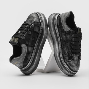 Unisex Casual Sneakers Luxury Women's Chunky Suede Shoes <b>Flats</b> Skate Thick-soled Sports Running Shoes Walking Style Tennis Shoes - Product Image 5