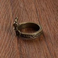Nouvelle bague machine à coudre vintage plaquée or style coréen, personnalisée, créative, tendance, design de niche haut de gamme