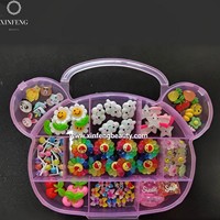 Boîte de breloques 3D pour nail art, couleurs assorties, motifs dessin animé, sucettes, bonbons, tournesols, en résine, assortiment de lapins et de chatons Kawaii