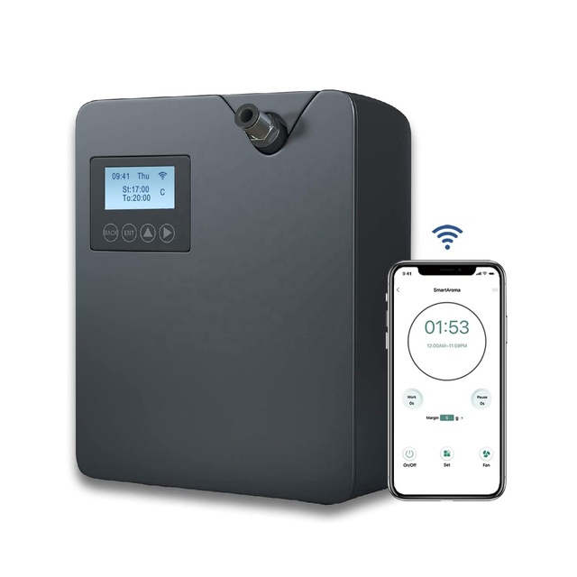 Commercial Smart Home House Fragrance Diffuser WIFI APP Controlled Electric Air Fresher Aroma Scent Machine Made Durable Plastic