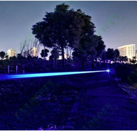 Pointeur laser LED rechargeable à faisceau longue portée 10 km, puissance supérieure, infrarouge bleu, lampe torche