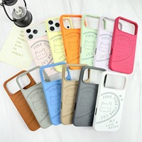 Coque de téléphone compatible avec iPhone 16/15/14/13 Pro Max, résistante aux chocs, aux rayures et aux chutes, imprimé chat PINKCAT 12