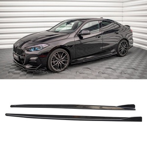 Extensiones de faldones laterales de fibra de carbono, labio divisor de barbilla y alerón para BMW Serie 2 F44 2021 en adelante, tuning automotriz - Product Image 1