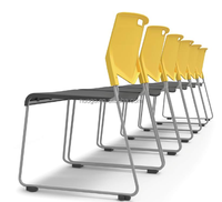 Zone de conférence ou réception directe d'usine cadre solide avec coque en plastique complète à un prix moins cher pour les chaises de formation de projet