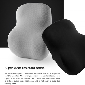 Coussin de soutien lombaire confortable pour chaise de bureau Coussin de dos en mousse à mémoire de forme avec <span class=keywords><strong>sangle</strong></span> réglable - Product Image 4