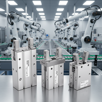 Pince à doigts pneumatique MHZ2 MHY2 MHC2, en alliage d'aluminium, pour applications de préhension et de placement, adaptée aux lignes d'assemblage automatiques