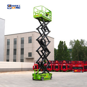 Harga Platform Pengangkat Gunting Otomatis Bertenaga Baterai CFMG 10m/500kg untuk Pekerjaan di Ketinggian - Product Image 5