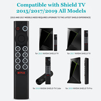 Télécommande vocale de haute qualité avec fonction de rétroéclairage, adaptée au décodeur NVIDIA Shield TV Pro (modèles 2015/2019)