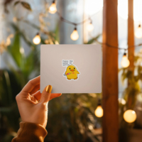 Aimant de réfrigérateur souple en PVC découpé, étanche, motif canard de dessin animé amusant, avec design personnalisable, marque LiCheng, pour usage domestique