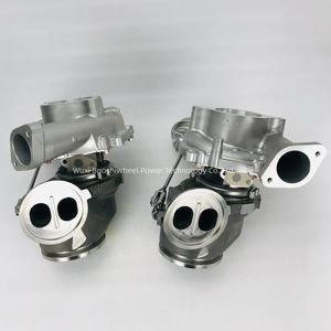 Turbocompresseur double d'origine RHF55B VU22 VU21 330498 330499 F57CADS0011B F57CADS0012B pour moteur <span class=keywords><strong>488</strong></span> pista <span class=keywords><strong>GTB</strong></span> GTS V8 3.9T 3.9L - Product Image 5