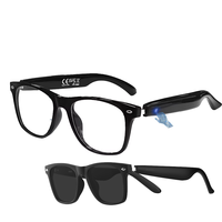 Lunettes intelligentes avec traduction IA en temps réel, sans fil, pour appels mains libres BT, assistant vocal, traduction instantanée