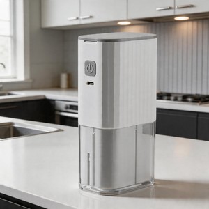 Moulin à café électrique portable avec meule en céramique <span class=keywords><strong>de</strong></span> 64 mm pour la maison et le café - Conception ergonomique pour un broyage sans effort - Product Image 1