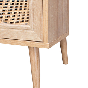 Mueble de sala de estar nórdico, consola multimedia de pie, mueble moderno de madera de ratán, soporte para <span class=keywords><strong>tv</strong></span>, <span class=keywords><strong>mesa</strong></span> de <span class=keywords><strong>tv</strong></span> - Product Image 4