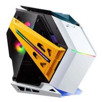 Nouveau PlayJia Soul Warship boîtier d'ordinateur de bureau verre trempé refroidi à l'eau Esports jeu Alien Internet café boîte