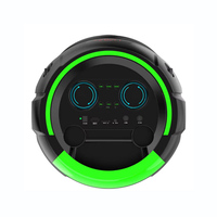 Altavoz Portátil Inalámbrico Profesional Recargable de 8 Pulgadas para DJ y Karaoke, con Luces LED RGB, 5.0, 20W, App