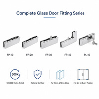 Accessoire de fixation pour porte vitrée en acier inoxydable, pince de porte vitrée sans cadre, fixation d'angle en forme de L pour bureau
