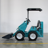 Mini chargeuse compacte hydraulique bon marché TN-390 avec godet sur roue chargeuse compacte à vendre