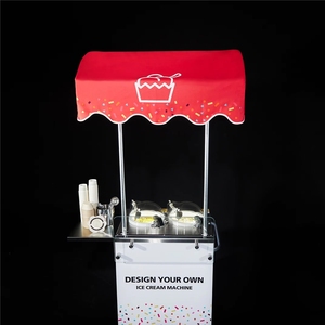 Gelato Pro V2 Chariot Commercial Professionnel pour la Production de Glaces, <span class=keywords><strong>2</strong></span> Saveurs, Yaourt, Sorbet, Congélateur par Lots, Refroidissement par Air, <span class=keywords><strong>2</strong></span> Poudres Glacées, Eau - Product Image 4