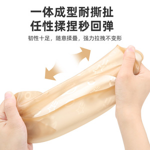 Bavoir d'alimentation en silicone fin, type arc, vert clair, 0-12 mois, imperméable, anti-fuite, anti-transpiration, bavoir pour bébé - Product Image 4
