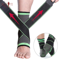 Sangles de soutien de cheville ajustables et respirantes en tricot pour hommes, protection complète pour le basketball et les sports – Vente en gros