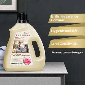 Жидкое средство для стирки белья с ароматом розы, 2 кг, глубокая очистка, стойкий аромат, удаление пятен, флакон - Product Image 4