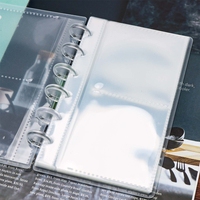 Album photo à disques avec couverture en PP givré, 20 feuilles de pochettes transparentes en PP pour cartes photo, organisateur à 6 disques, pochettes à ouverture latérale gauche