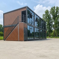 SKYLINE Maison conteneur moderne chinoise à vendre, prix bas, maison prête à l'emploi, mini-maison de luxe, appartement modulaire en verre, boutique