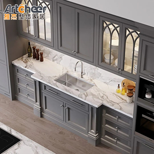 Contemporary Home Shelves Readymades <strong>Curveds</strong> Kitchen <strong>Cabinet</strong> <strong>With</strong> Reasonable Price