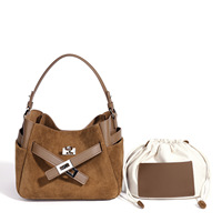 Sac seau pour femme en cuir véritable, tendance 2027, haut de gamme, polyvalent et élégant, personnalisable ODM OEM