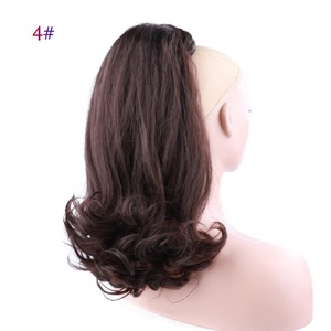 Extension <span class=keywords><strong>de</strong></span> cheveux <span class=keywords><strong>queue</strong></span> <span class=keywords><strong>de</strong></span> <span class=keywords><strong>cheval</strong></span> à enrouler, texture crépue, lisse ou bouclée, en fibre inflammable, accessoire capillaire synthétique - Product Image 1