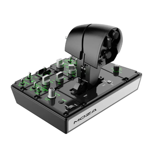 Manette de vol MOZA MTP pour <span class=keywords><strong>PC</strong></span>, pour pilotes de simulateur de vol professionnels et passionnés, 27 commutateurs programmables, angle de rotation maximal de 180° - Product Image 1