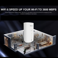 Enrutador Wifi Karbor 5G CPE, punto de acceso interior con ranura para tarjeta Sim y antena externa para llamadas VoIP en casa