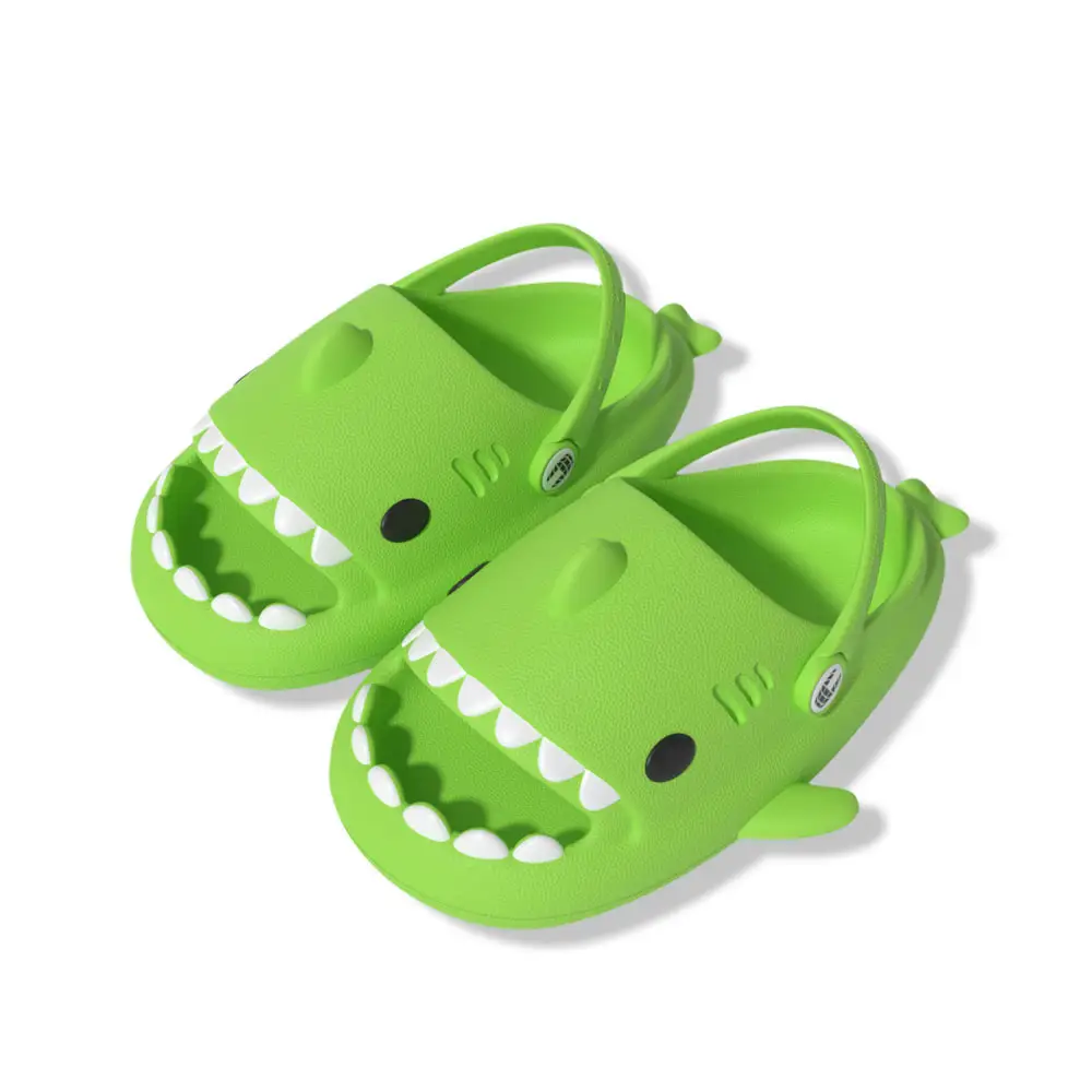Hot Sales Clogs & Mules Sandals Summer Shark Flat Heel Height Increasing Sandals Lightweight Breathable Eva Slipper Shoes