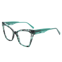 Visualmate vente en gros de lunettes de haute qualité montures oeil de chat classique élégant femmes acétate cadre lunettes mode lunettes
