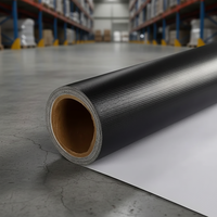 440g/13oz CMJN impression couleur PVC Flex Polyester bâche bannière rouleau noir-dos PVC Flex bannière affiches Polyester tissu