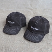 Gorras de Béisbol de Alta Calidad con Logotipo Bordado Personalizado, Visera Curva, Estilo Deportivo y de Golf, Costuras en Contraste, Gorras de 6 Paneles Sin Estructura para Hombre
