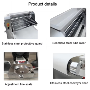 Plieuse à Pâte Commerciale Automatique <span class=keywords><strong>Prix</strong></span> Usine, Laminoir Électrique de Table pour Croissants et Pains, Machine à Pâtes pour <span class=keywords><strong>Boulangerie</strong></span> - Product Image 3