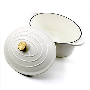 <span class=keywords><strong>Prix</strong></span> d'usine, <span class=keywords><strong>cocotte</strong></span> en <span class=keywords><strong>fonte</strong></span> émaillée de couleur blanche de 7,7 L, <span class=keywords><strong>cocotte</strong></span> ovale pour rôtir la dinde, <span class=keywords><strong>cocotte</strong></span> en <span class=keywords><strong>fonte</strong></span> de couleur blanche - Product Image 1