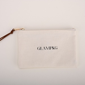 Wholesale Price Glampkg High Quality Custom Zipper <b>Large</b>-capacity Cotton Canvas Storage Dust Bag for Card Cosmetic Storage - Product Image 4