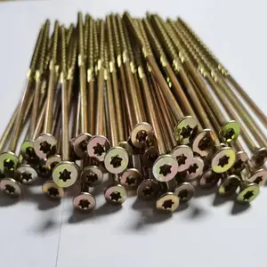 Sujetadores de tornillo de cabeza plana, venta al por mayor de fábrica de China, torx, unidad cuadrada, tornillos autorroscantes de cubierta de madera