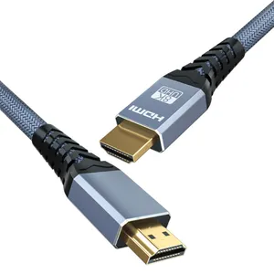 Nylon braided retro hdmi 8K HDMI2.1 Cable 1m 3.3ft 48Gbps Gold plated 2.1 kabel 8K/60Hz 4K/120Hz video Cables For Home Theater