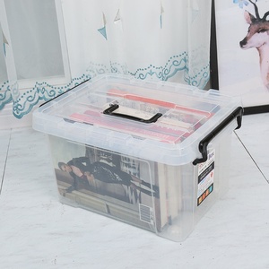 Transparent Storage Box Clear Stackable Toy Storage Bins Small Plastic Bin with Lids