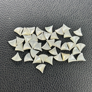 Forma de abanico Piedras preciosas cortadas Nácar natural Malaquita <span class=keywords><strong>Turquesa</strong></span> Ágata Ónix - Product Image 2