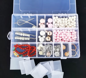 Petites boîtes carrées en plastique transparent, boîte de rangement pour bijoux, boîte de rangement démontable pour matériel de pêche - Product Image 3