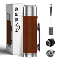 Gobelet isotherme de sport 1l à double paroi en acier inoxydable réutilisable sous vide Flacons d'eau personnalisés