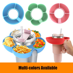New Arrival 5 Grids Reusable Food Grade <b>Silicone</b> Snack <b>Bowl</b> for Stanley Cup - Product Image 3