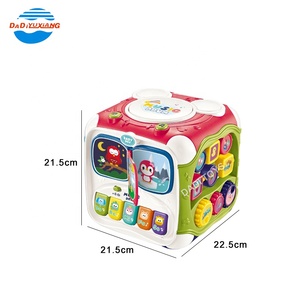 Intelliggence Cube Shape Sorter Cubo de actividad para niños lindo de plástico, rompecabezas de actividad de aprendizaje divertido Juguetes educativos para niños - Product Image 5