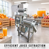 Commerciële automatische spiraalsapcentrifuge met motor 220V, hoge productiviteit voor fruit- en groentesapproductie, fabrieksprijs