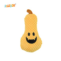 Jouet en peluche souple et grinçant pour chiot, motif citrouille thème Halloween, personnalisé par le fabricant Famipet, avec sonnette intégrée pour chien